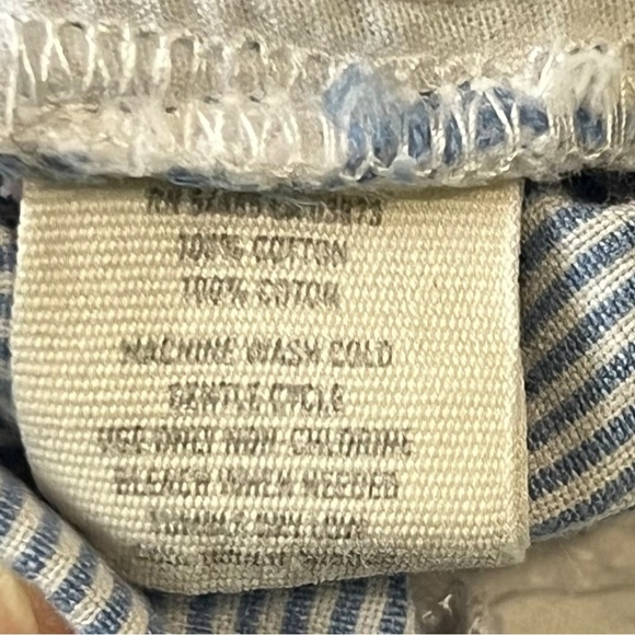 Slate-Blue & White Pinstripe Shorts Size 00 Summer Resort Yacht Club 5” Aerie - Picture 4 of 5